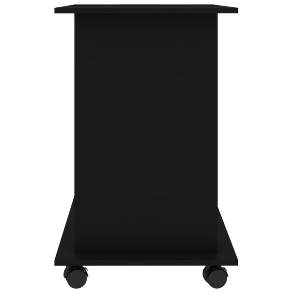 Schwarzer Computertisch Tasita 80x50x75cm (Holz)