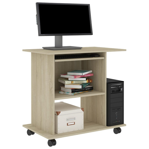 Sonoma-Eiche Computertisch Tasita 80x50x75cm (Holz)