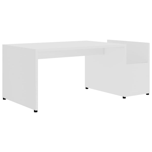 Weißer Couchtisch Sevilla 90x45x35cm (Spanplatte)