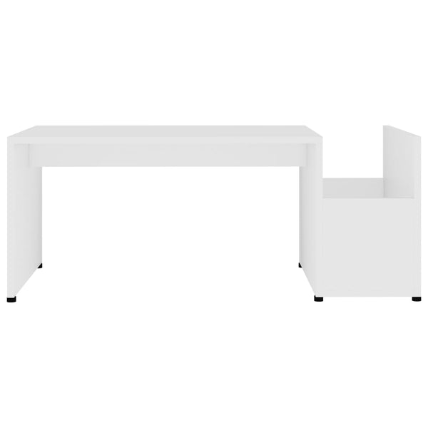Weißer Couchtisch Sevilla 90x45x35cm (Spanplatte)