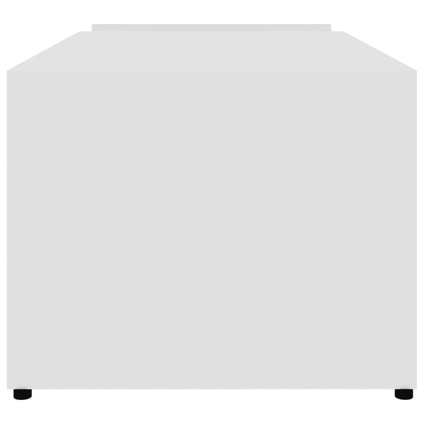 Weißer Couchtisch Sevilla 90x45x35cm (Spanplatte)