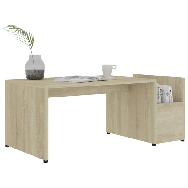 Sonoma-Eiche Couchtisch Sevilla 90x45x35cm (Spanplatte)