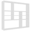 Weißes Wandregal Ispasia 90x16x78cm (Holz)