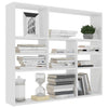 Weißes Wandregal Ispasia 90x16x78cm (Holz)