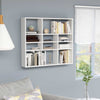 Weißes Wandregal Ispasia 90x16x78cm (Holz)