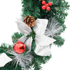 Grüner Weihnachtskranz Esofina 60cm (mit LED-Lichtern PVC)