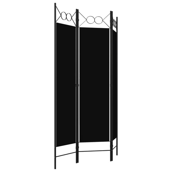 Schwarzer Raumteiler Yener 120x180cm (3-)