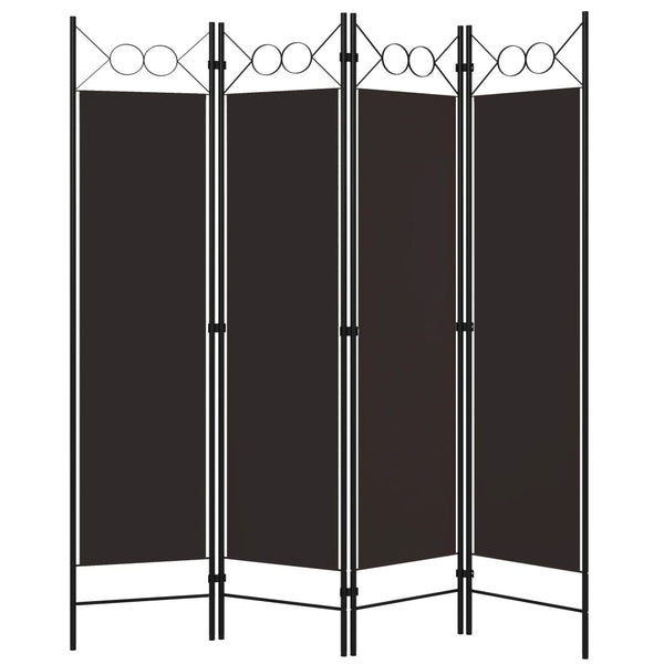 Brauner Raumteiler Yener 160x180cm (4-teilig)