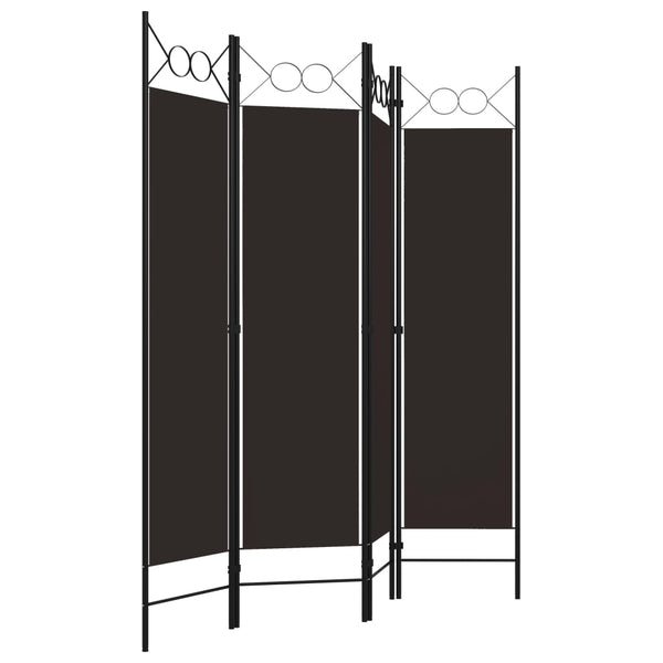 Brauner Raumteiler Yener 160x180cm (4-teilig)