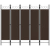 Brauner Raumteiler Yener 200x180cm (5-teilig)