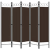 Brauner Raumteiler Yener 200x180cm (5-teilig)