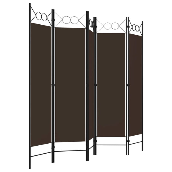 Brauner Raumteiler Yener 200x180cm (5-teilig)