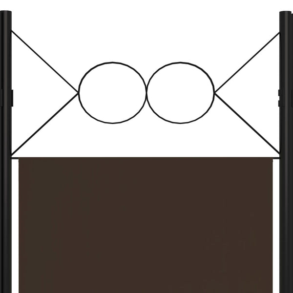 Brauner Raumteiler Yener 200x180cm (5-teilig)