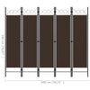 Brauner Raumteiler Yener 200x180cm (5-teilig)