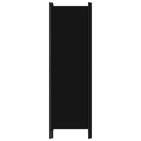 Schwarzer Raumteiler Leonarda 150x180cm (3-teilig)