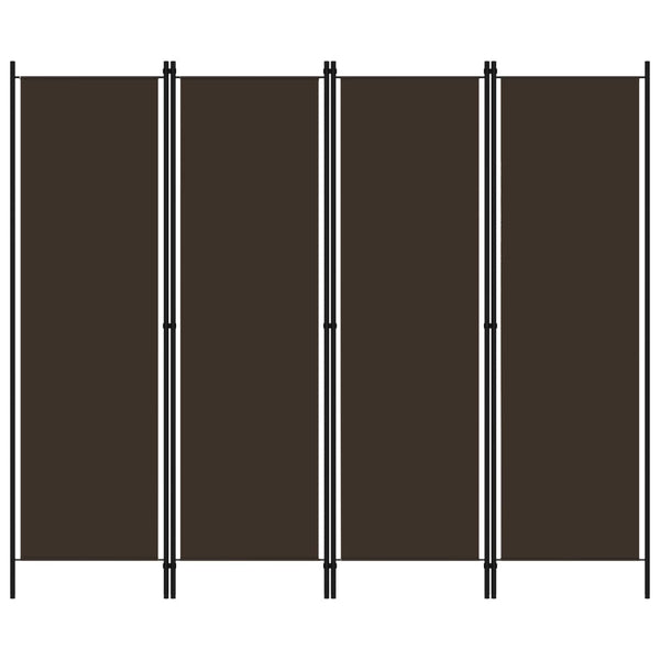Ruskea tilanjakaja Leonarda 200x180cm (4-paneelinen)