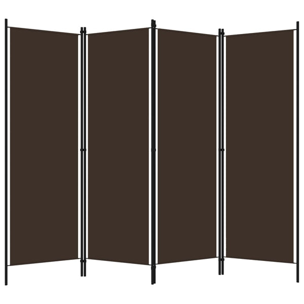 Ruskea tilanjakaja Leonarda 200x180cm (4-paneelinen)