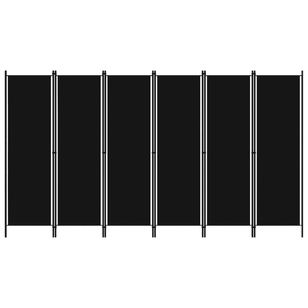 Musta tilanjakaja Leonarda 300x180cm (6-paneelinen)