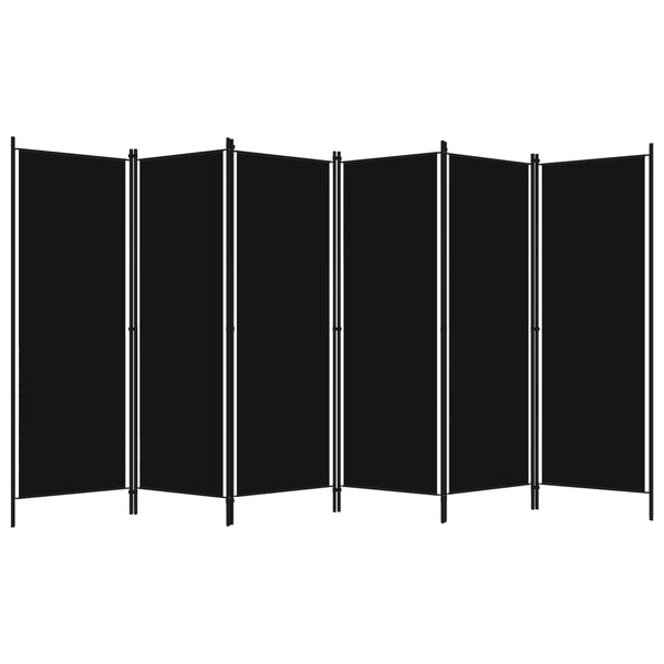 Musta tilanjakaja Leonarda 300x180cm (6-paneelinen)