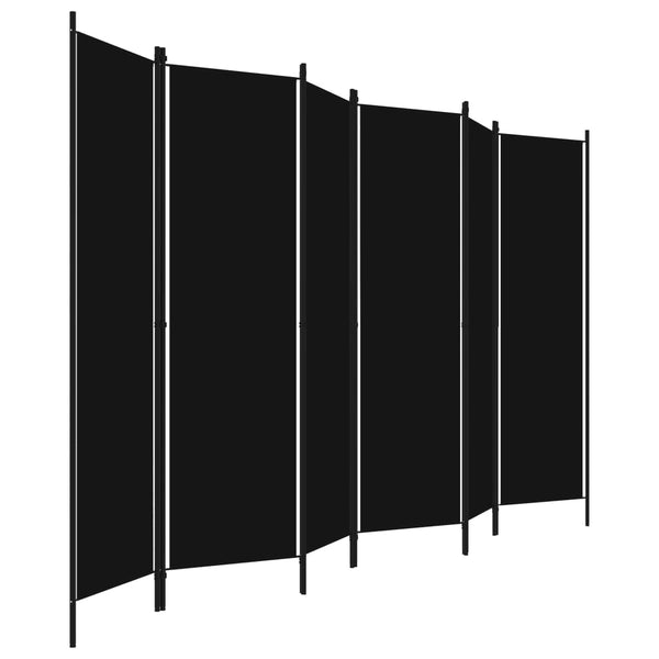 Musta tilanjakaja Leonarda 300x180cm (6-paneelinen)