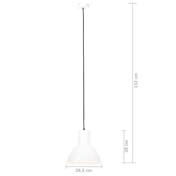 Valkoinen riippuvalaisin Romona 28,5cm (25 w, pyöreä, e27)