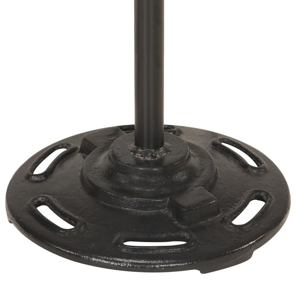 Silberne Stehlampe Yang (mit 2 Lampenschirmen E27 Gusseisen)