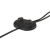 Silberne Stehlampe Yang (mit 2 Lampenschirmen E27 Gusseisen)
