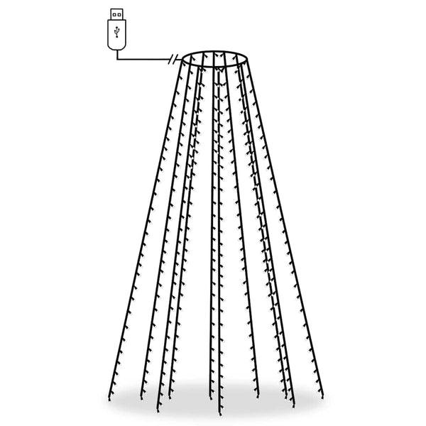 Lichterkette für den Weihnachtsbaum Emerencia 300cm (300 LEDs)