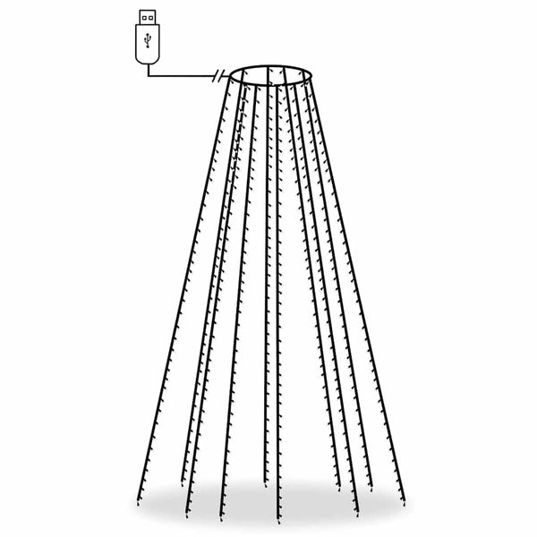Lichterkette für den Weihnachtsbaum Emerencia 500cm (500 LEDs)