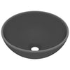 Matte dunkelgraue Luxus-Waschbecken, rund, Gigelu 32,5x14cm (Keramik)