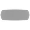 Matte hellgraue luxuriöse runde Atlantis-Waschschale 40x15cm (Keramik)
