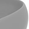 Matte hellgraue luxuriöse runde Atlantis-Waschschale 40x15cm (Keramik)