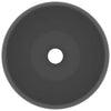 Matte dunkelgraues Luxus-Waschbecken, rund Atlantis 40x15cm (Keramik)