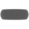 Matte dunkelgraues Luxus-Waschbecken, rund Atlantis 40x15cm (Keramik)