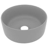 Matt hellgraues Luxus-Waschbecken Eliazar 40x15cm (Keramik)