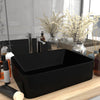 Matt schwarzes Luxus-Waschbecken Miruzzi 41x30x12cm (Keramik)