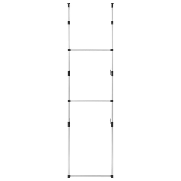 Teleskopisches Kleiderschranksystem mit Stangen Elsayed (Aluminium)