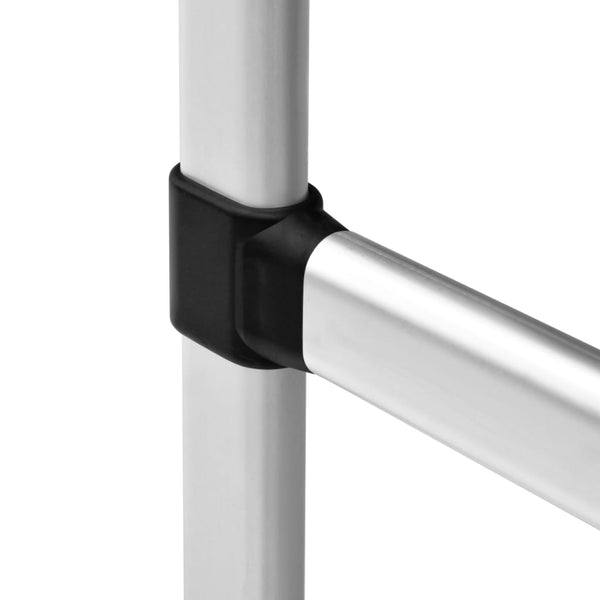 Teleskopisches Kleiderschranksystem mit Stangen Elsayed (Aluminium)