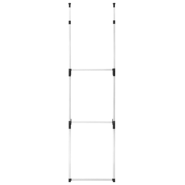 Teleskopisches Kleiderschranksystem mit Stangen Ficred (Aluminium)