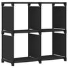 Schwarzes Regalwürfel Francel 69x30x72,5cm (Stoff)