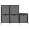 Francel Präsentationsregal grau + Boxen 103x30x72,5cm (Stoff)
