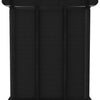 Schwarzes Würfel-Präsentationsregal Francel 103x30x107,5cm (Stoff)