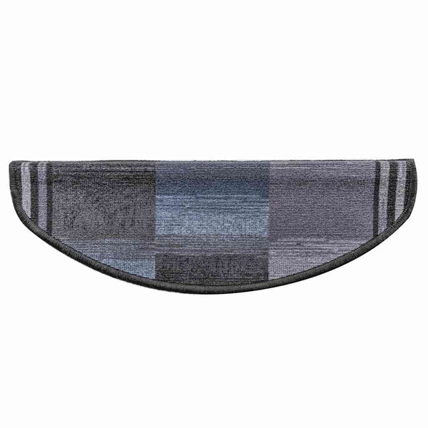 Selbstklebende Treppenmatten Tudosiu Schwarz und Grau 65x21x4cm (15 Stück)
