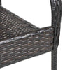 Braune stapelbare Outdoor-Stühle Vanda (4er-Set Polyrattan)