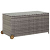 Graue Gartenaufbewahrungsbox Marsiliean 120x65x61cm (Polyrattan)