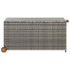 Graue Gartenaufbewahrungsbox Marsiliean 120x65x61cm (Polyrattan)