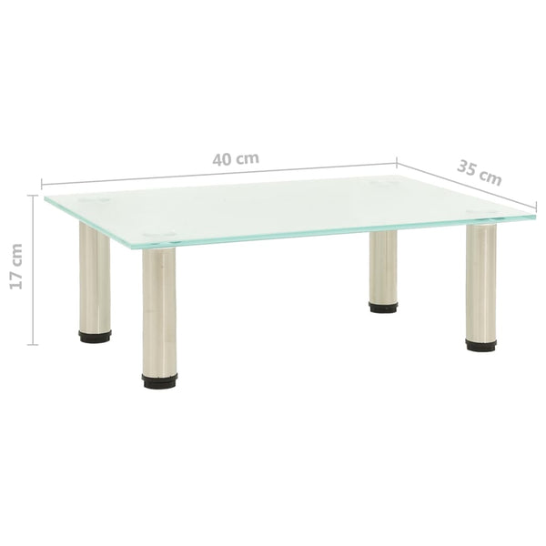 Mattes TV-Rack Wrabel 40x35x17cm (Gehärtetes Glas)