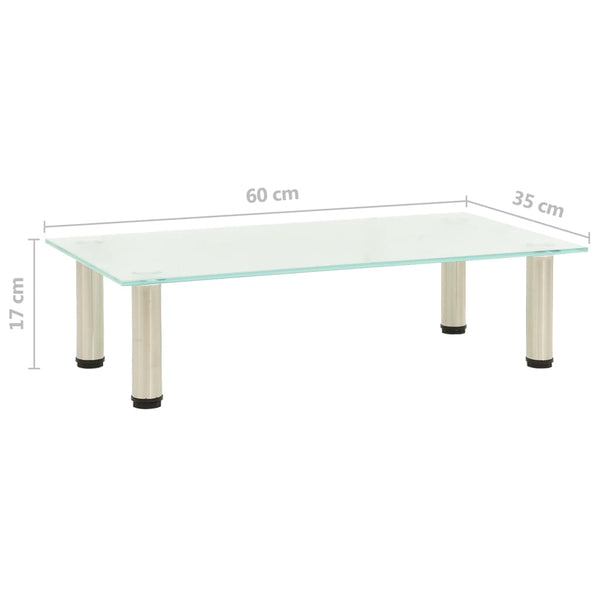 Mattes TV-Rack Wrabel 60x35x17cm (gehärtetes Glas)