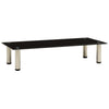 Schwarzer TV-Schrank Wrabel 80x35x17cm (gehärtetes Glas)