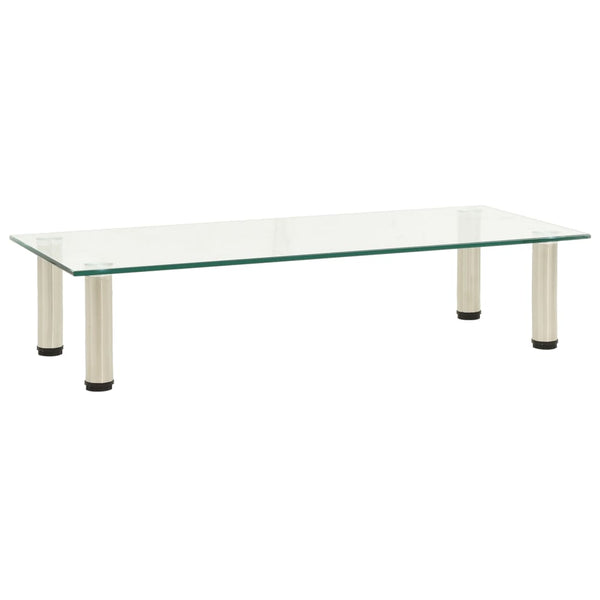 Transparentes TV-Rack Wrabel 80x35x17cm (gehärtetes Glas)